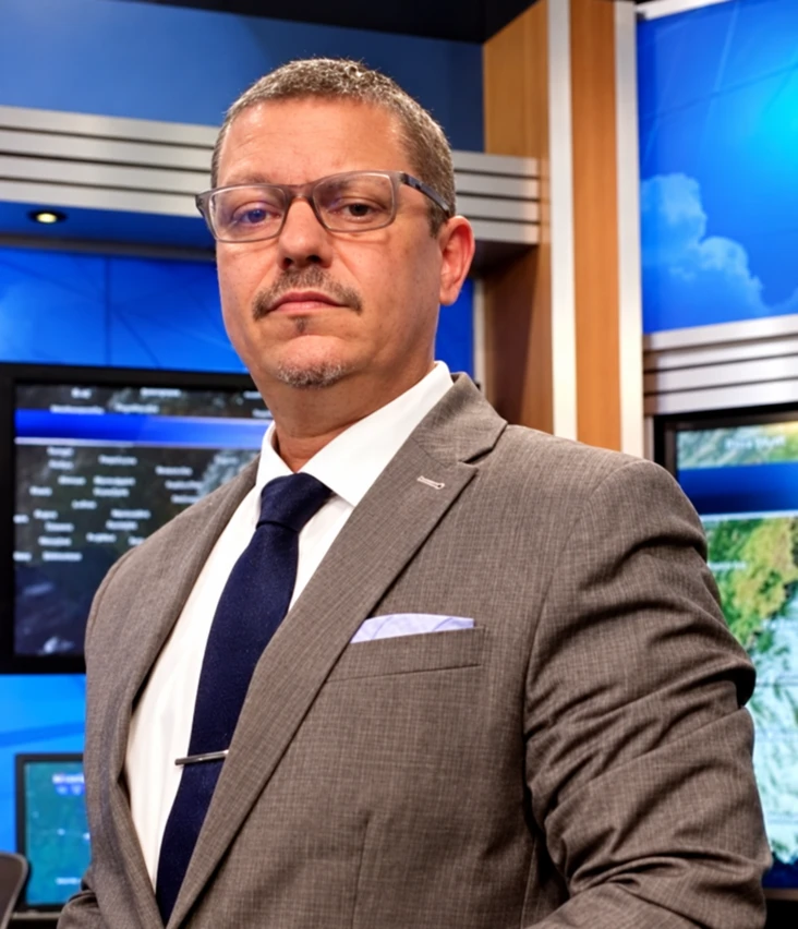 Eric Head in the WAPT television studio